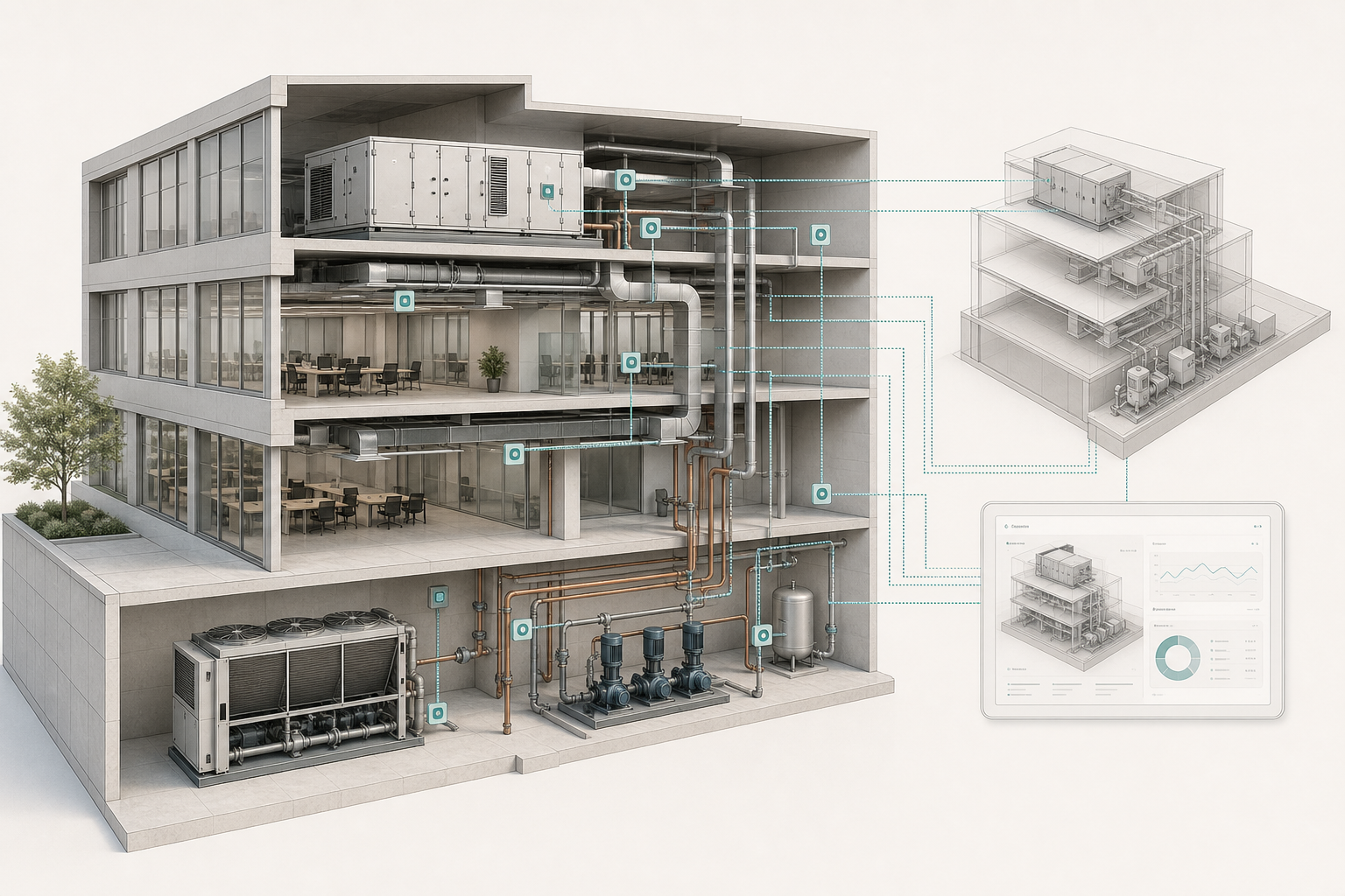 Цифрова модель HVAC-систем і обладнання будівлі