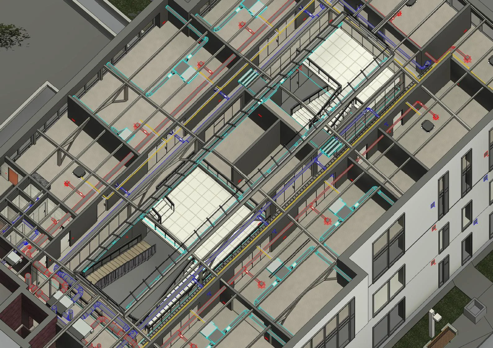 3D-координація HVAC та будівельних конструкцій