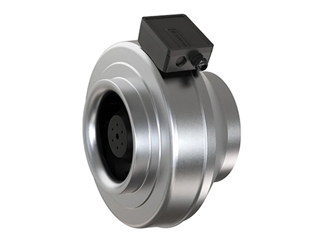 Ducted ventilation with an energy-efficient fan